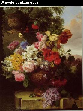 unknow artist Floral, beautiful classical still life of flowers.097